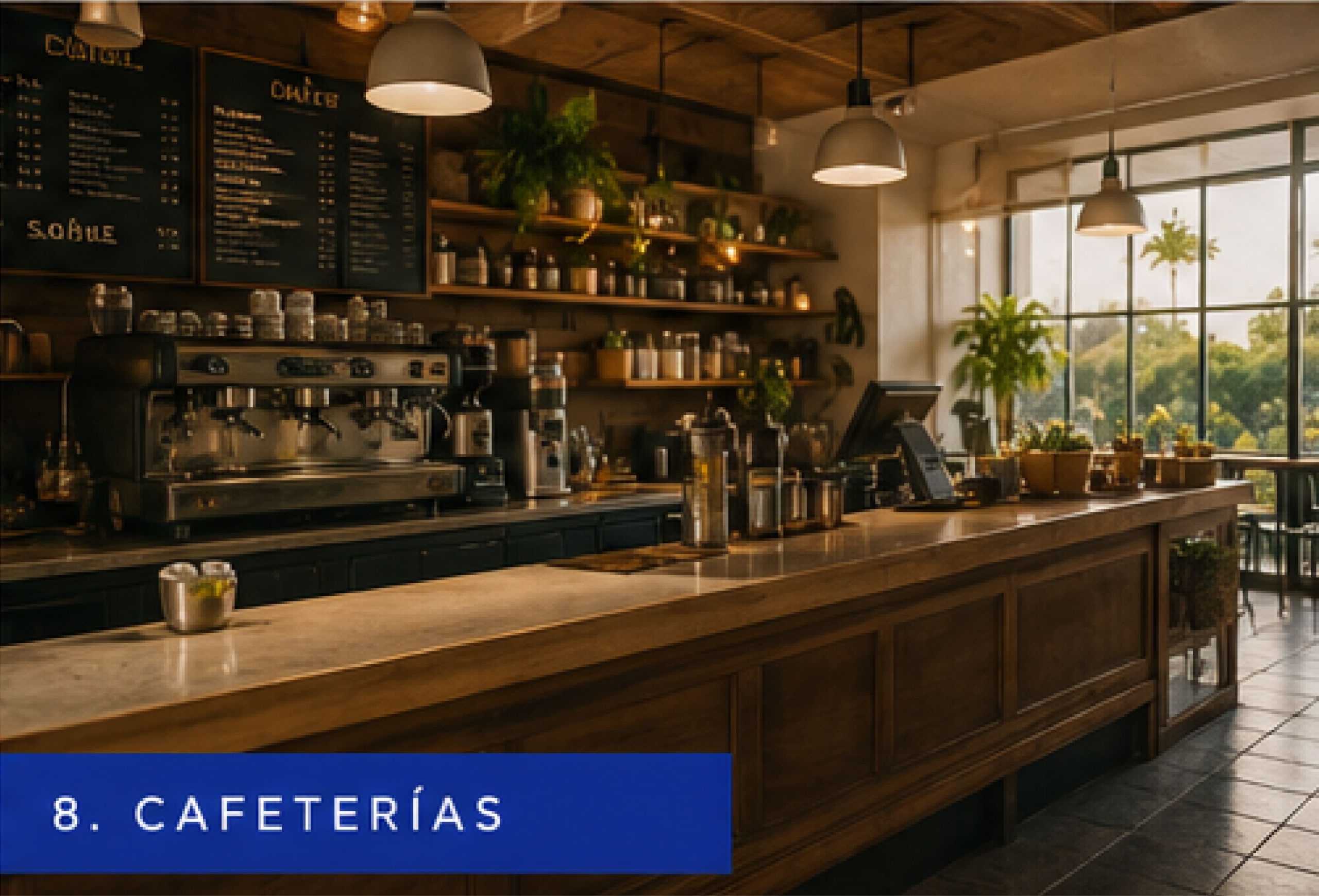 6.- Cafeterias